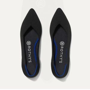 Rothys the point black flats size 9.5